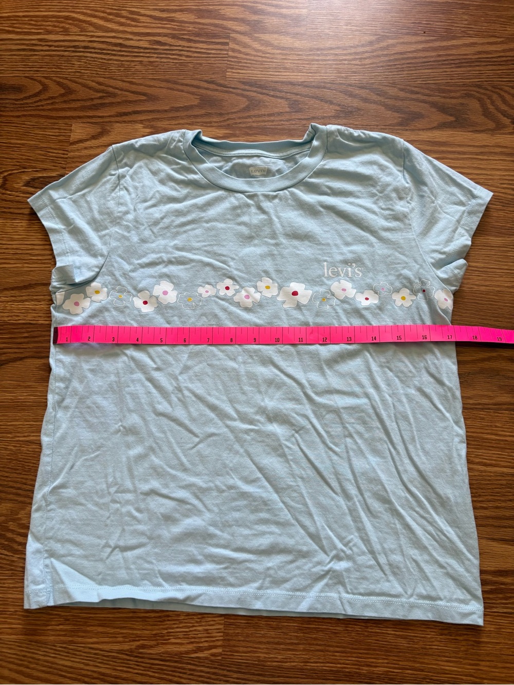 Levi's Pastel Blue Floral Row Tee